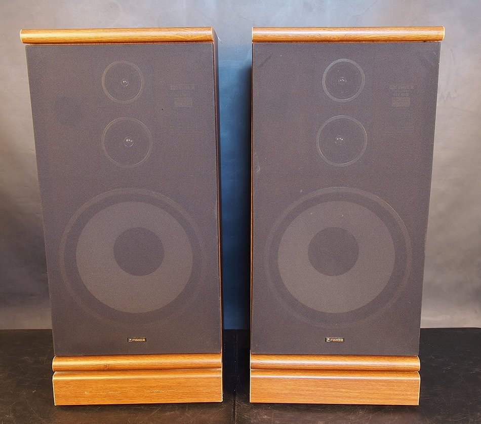 Fisher STV-667B Floor Standing Speaker Pair N3