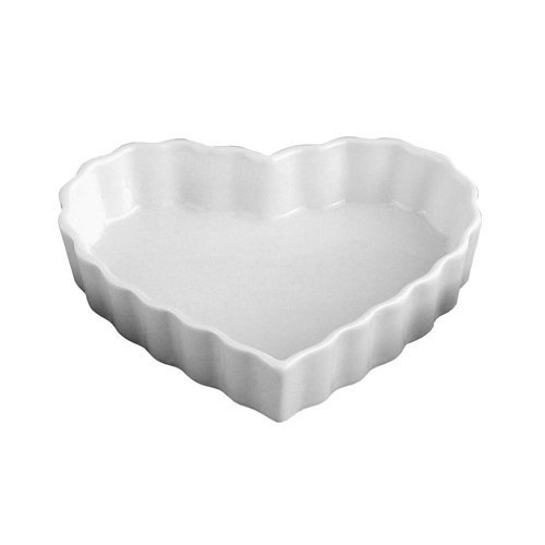 Hic 98019 Porcelain Heart Creme Brulee Dish, 5" X 1" N2