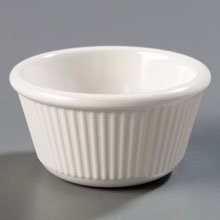 Cobalt Blue Heavy Weight Melamine Fluted Ramekin 4 Ounce -- 48 per case N2