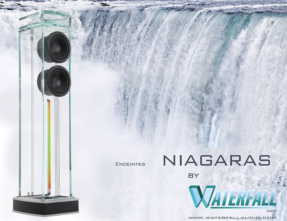Waterfall Audio "Niagara" Diamond Glass Floor Standing Loudspeakers - Pair (Old Version) N11