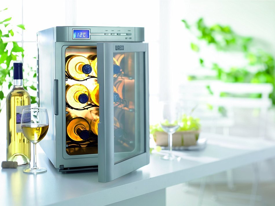 Dometic MF-6W Silver 6-Bottle Wine Cooler N3
