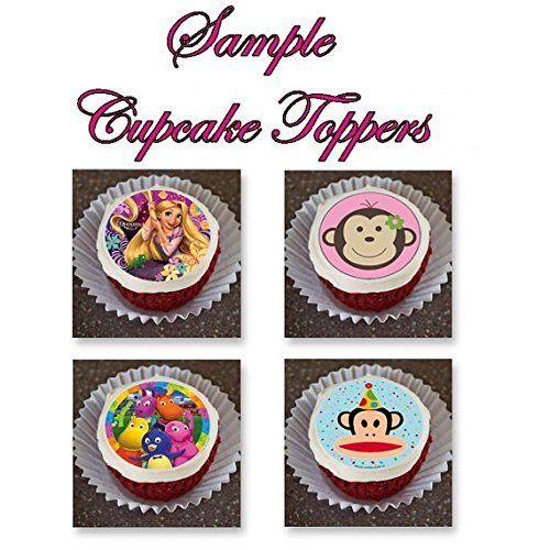 12 EDIBLE Captain America Cupcake Toppers- Captain America cupcakes, Captain America Birthday Party. These are... N2