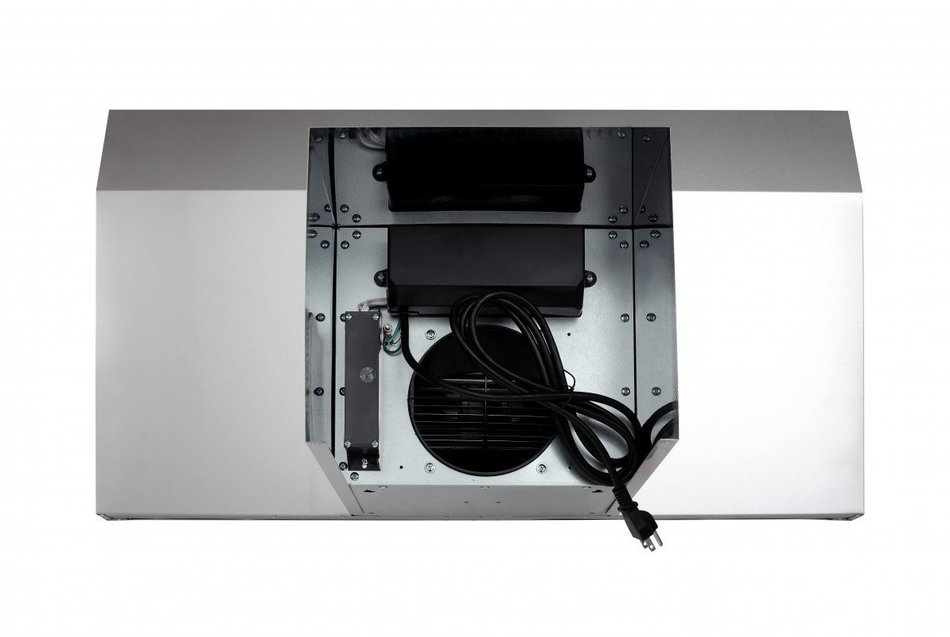 Ancona Rectangle Front Dip Stainless Steel 600 CFM Wall Mount Range Hood, 30-Inch N2