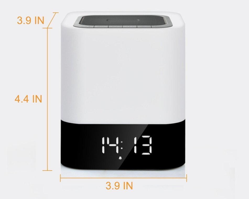 KoTeel Wireless Bluetooth Speaker Portable HIFI Stereo with Led Light Lamp and Alarm Clock, Quality Sound, Touch...