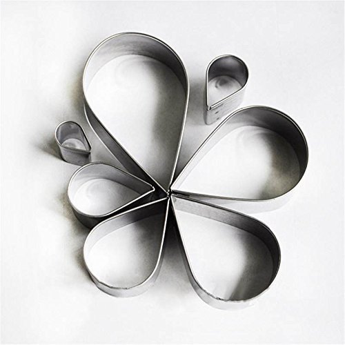 Anyana Rose Petal Cookie Cutter Home Cake Biscuit Pastry Baking Mold Kitchen Fondant Cooking Tool 7Pcs