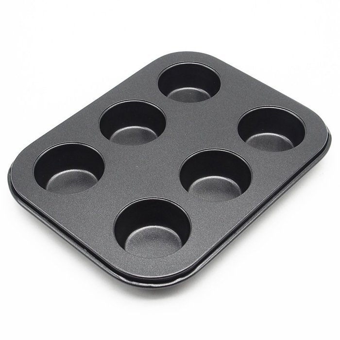 Wenwins 6 Cup mini Muffin Pans-baking cups-Non Stick Bakeware for Muffins N6