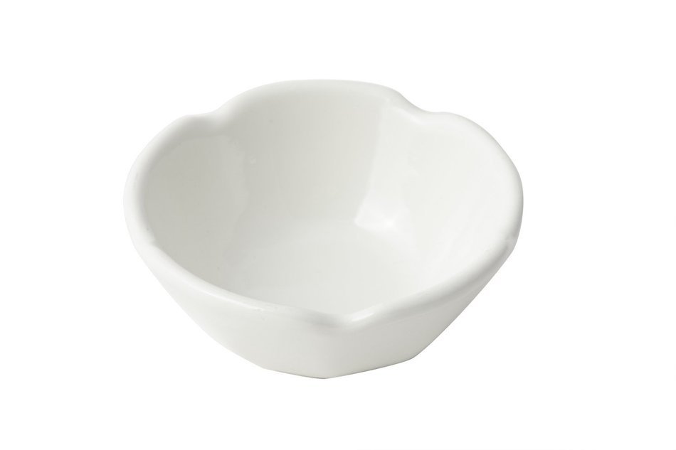 Bon Chef 9026 Aluminum Petal Ramekin, 3 oz Capacity, 3-1/2" Diameter, Sandstone White (Pack of 24)