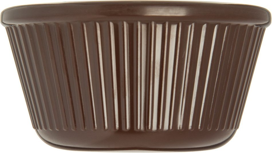 Carlisle S28769 Melamine Fluted Ramekin, 4 oz Capacity, 1.78" Height, Chocolate (Case of 48) N5
