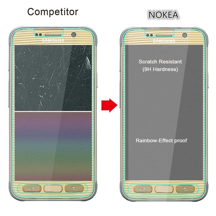 [2 Pack] Samsung Galaxy Note 5 Screen Protector, NOKEA [Tempered Glass] with [9H Hardness]... N63