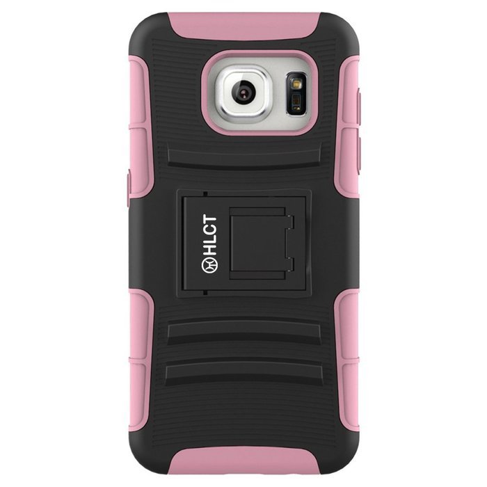 Galaxy S7 Edge Case, HLCT Rugged Shock Proof Dual-Layer Case with Built-In Kickstand for Samsung Galaxy S7 Edge... N28