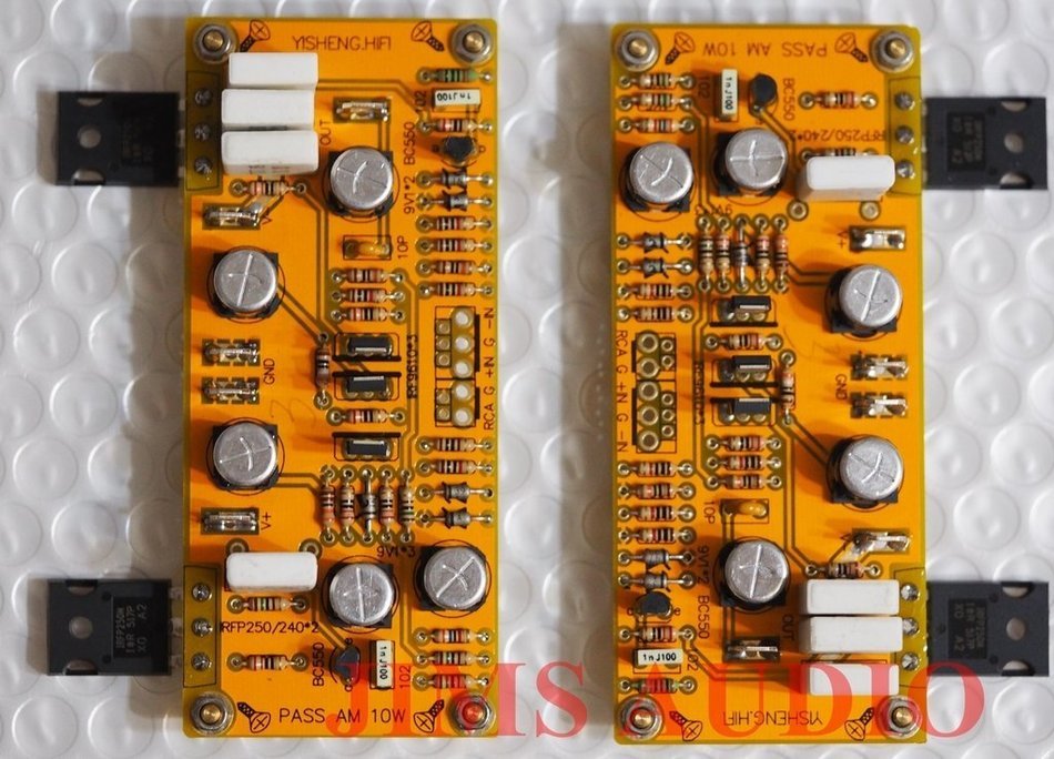 10W SE MOSFET Class A power amplifier stereo assembled matched pair N3