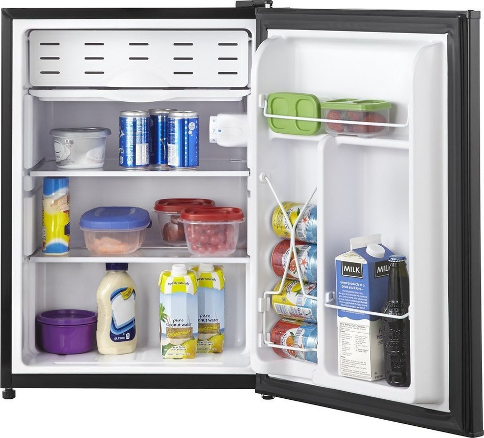 Insignia - 2.6 Cu. Ft. Compact Refrigerator - Black N3