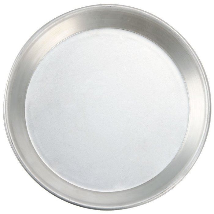 American Metalcraft TDEP10 10" x 1" Tin-Plated Steel Tapered / Nesting Deep Dish Pizza Pan