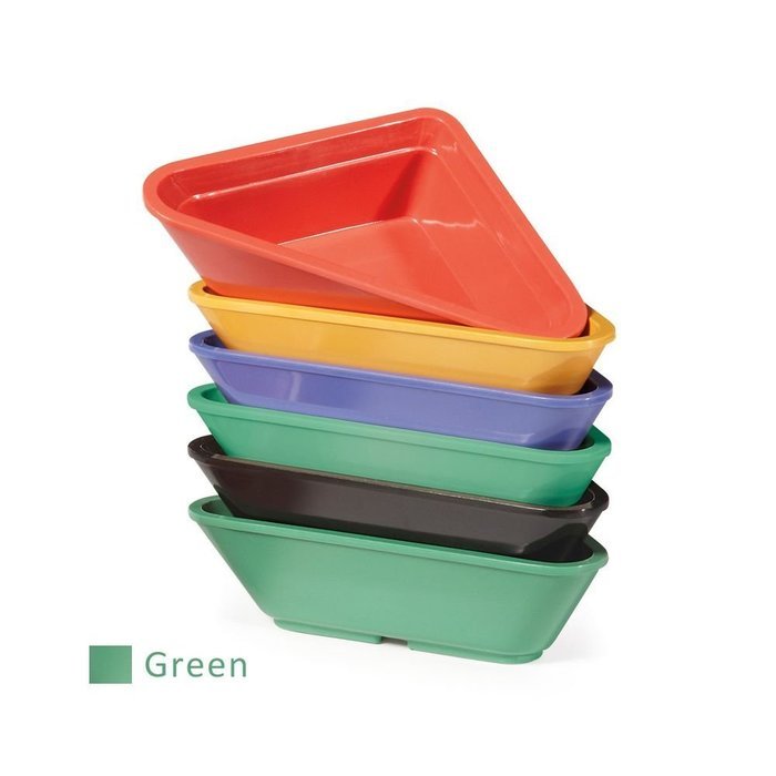 G.E.T. RM-202-FG Rainforest Green 3 Oz. Triangle Ramekin - Dozen