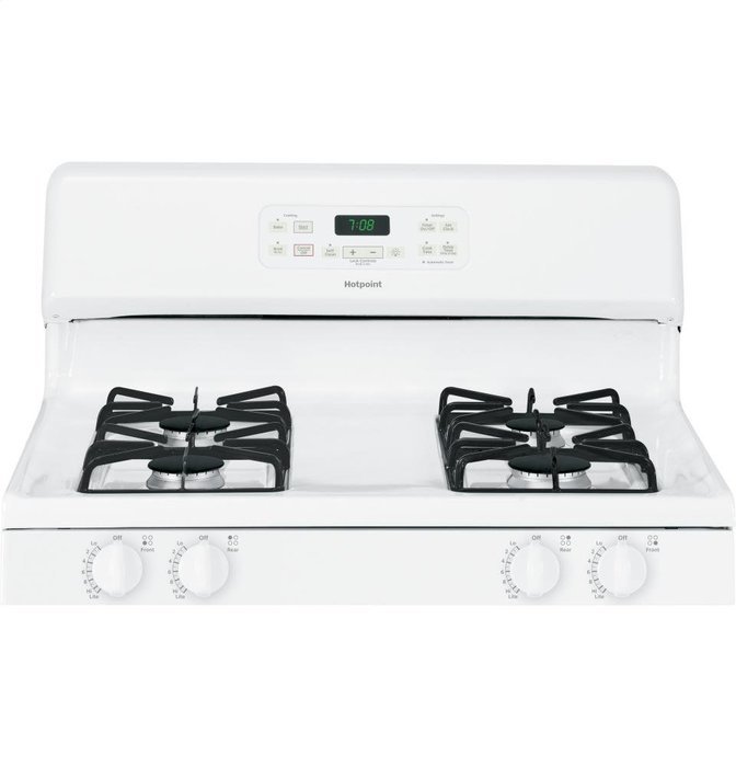 4.8 Cu. Ft. Gas Self Cleaning Range Color: White N2