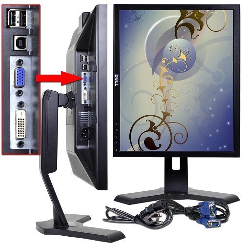 Dell 1908FPF Black 19" Screen 1280 x 1024 Resolution Refurbished LCD Flat Panel Monitor N5