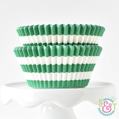Rugby Stripe Navy BakeBright Greaseproof Cupcake Liners N9
