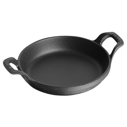 Staub Mini Round Roasting Dish, Black Matte, 8 oz. - Black Matte