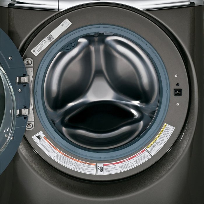 GE GFWR4805FMC 4.8 Cu. Ft. Metallic Carbon With Steam Cycle Front Load Washer - Energy Star N2
