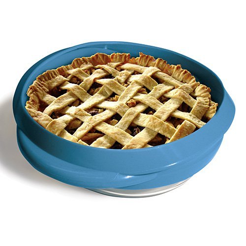 Bakers Band Non Spill Kit 9 by 5-Inch Bakers Band Pie Dish Pyrex Type