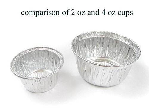 Disposable Aluminum Individual 2 Oz Foil Cups/ramekins. #S220 (250) N2