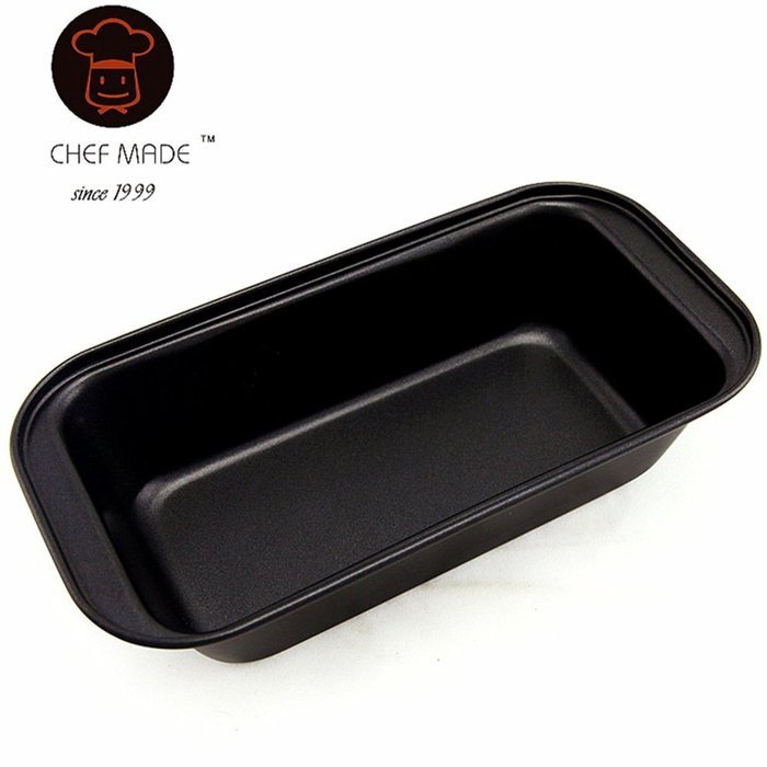 N J Z Y Nonstick Bakeware 8-Inch x 4-Inch Loaf Pan,black N3