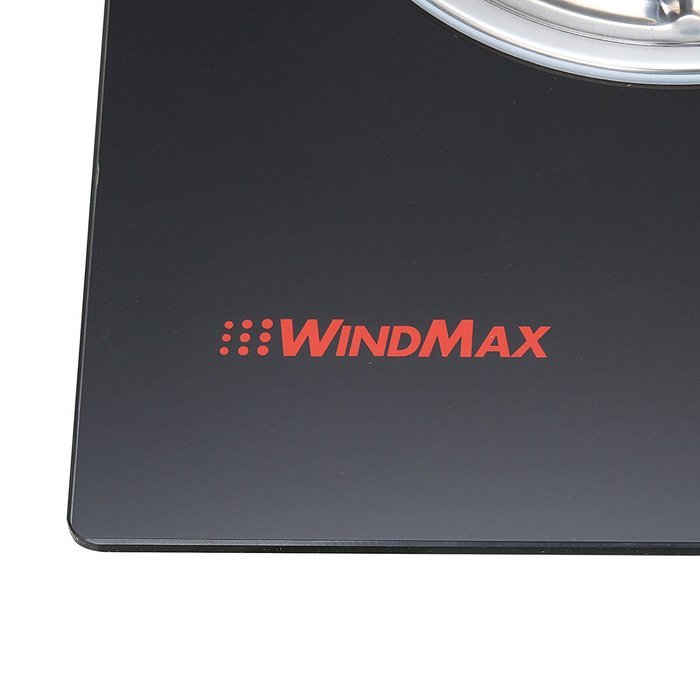 Windmax 30" Black Tempered Glass 2 Burners Built-in Fixed NG / LPG Gas Cooktops with Time Set Function N5