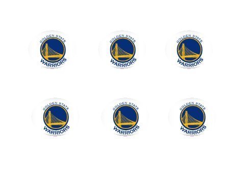 NBA Golden State Warriors Twelve - 2 inch Cupcake Edible Sugar Picture Sheet