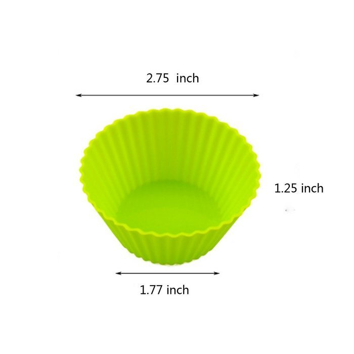 Ambermars Silicone Baking Cups Cupcake Liners Muffin Cake Molds Sets Reusable and Nonstick Chocolate Holders/truffle... N6