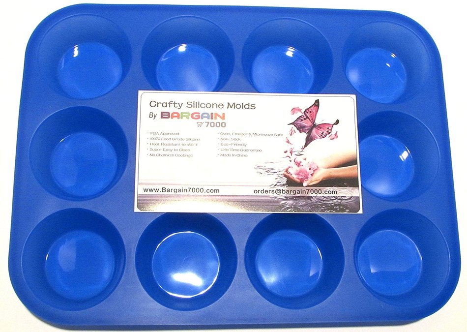 2 Pack Silicone Muffin Pan and Cupcake Maker 12 & 24 Holes Large and Small Cupcake Pan Muffin Maker Silicone Cupcake... N2