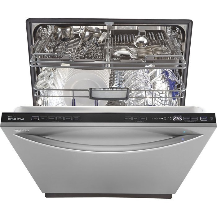 LG LDF7774ST Fully Integrated Dishwasher, Stainless Steel N3