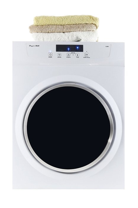Majestic 13 lb.Compact Standard Electric Dryer in White with Silver Trim MJ860D coming with Venting and Sensor... N5