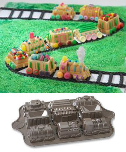 Nordic Ware Platinum Series Train Cake Pan 11-in.
