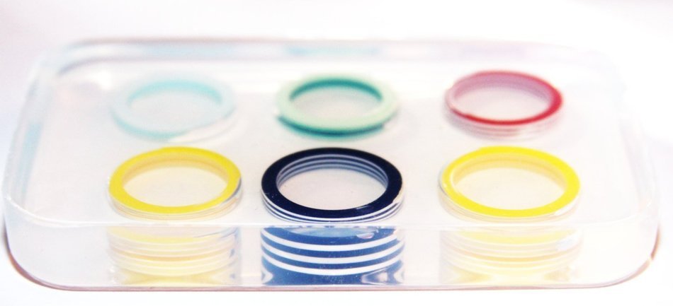 Sale! Clear silicone rings Molds 6pc size 6, 6.5, 7.5, 8, 8.5, 9. (A35) N3