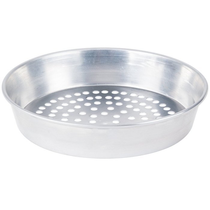 American Metalcraft A90132SP 13" x 2" Super Perforated Standard Weight Aluminum Tapered / Nesting Pizza Pan N2