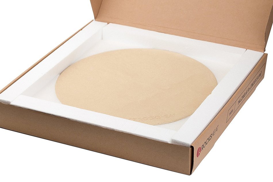 ROCKSHEAT 14.2"x 0.6" Round Cordierite Pizza Stone N6