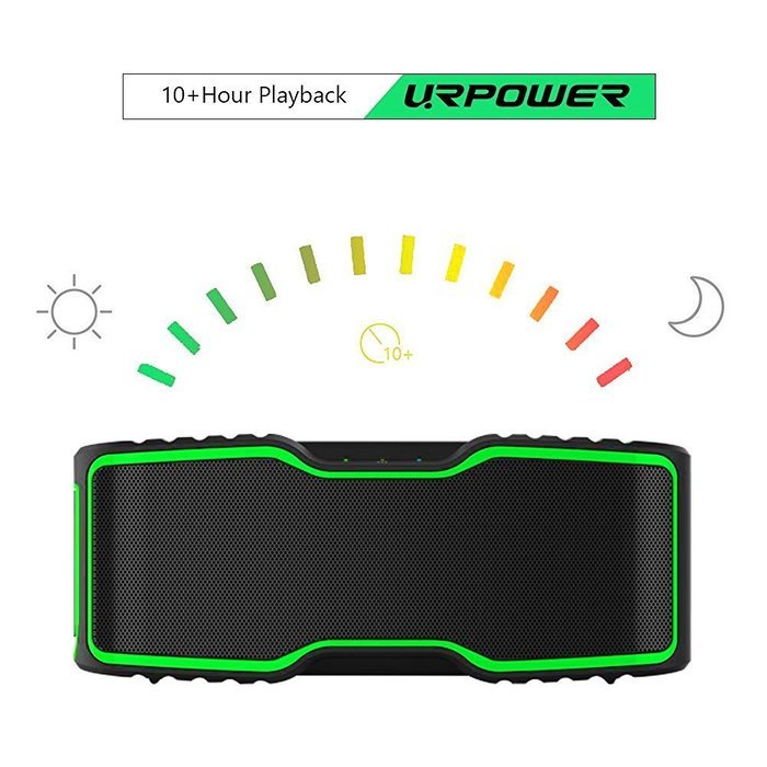 URPOWER II Portable Wireless Bluetooth Speakers Waterproof IPX7 Rating with 20W Enhanced Bass, Stereo Pairing,... N6