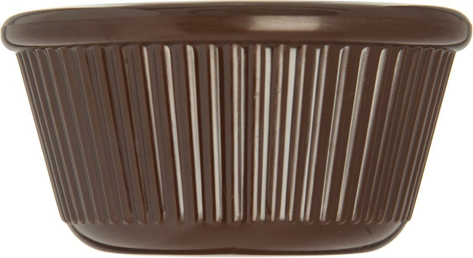Carlisle S28269 Melamine Fluted Ramekin, 3 oz Capacity, 1.43" Height, Chocolate (Case of 48) N6