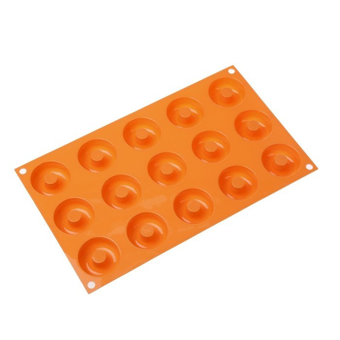Silikomart Silicone Fancy and Function Bakeware Collection Multi-Shape Cake Pan, Mini Donuts