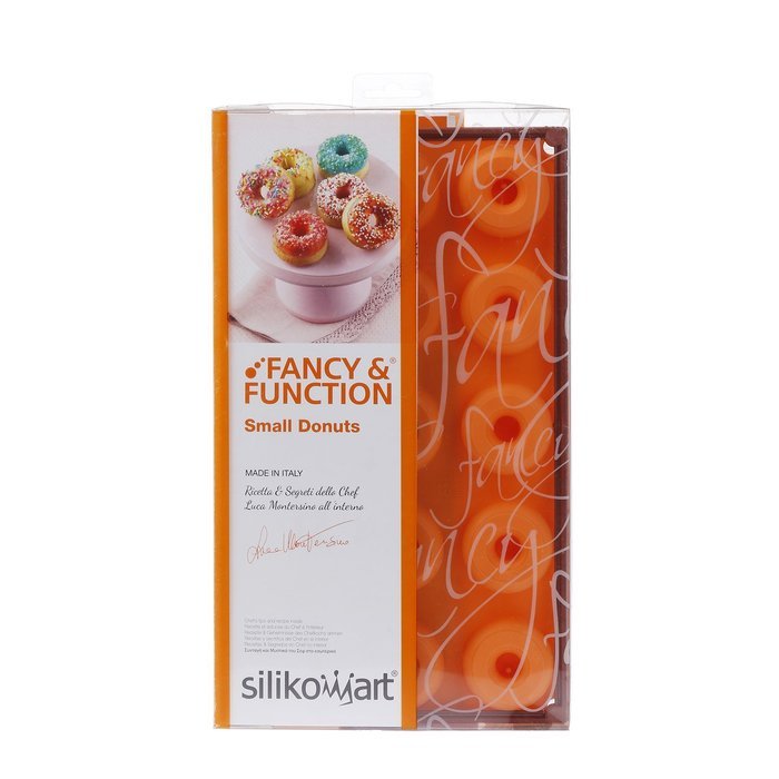 Silikomart Silicone Fancy and Function Bakeware Collection Multi-Shape Cake Pan, Mini Donuts N4
