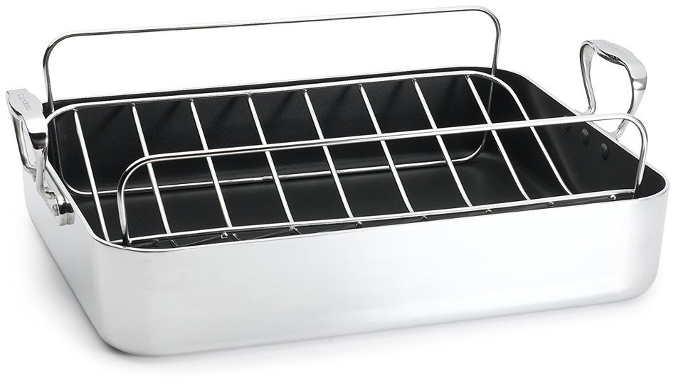 Chef's Design 18-14 1/4-Inch French Roaster with Rack N4