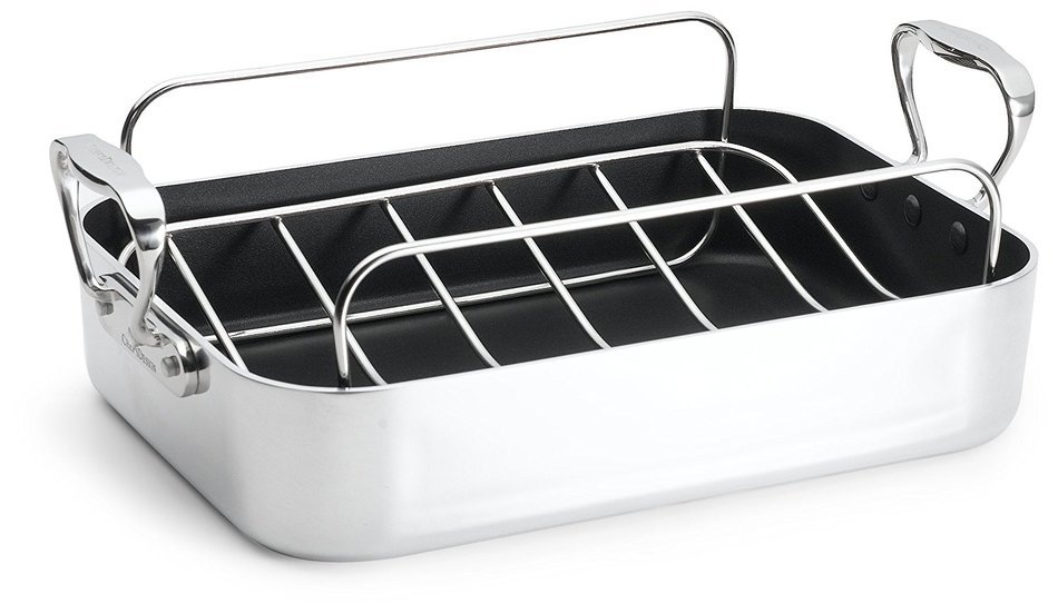 Chef's Design 18-14 1/4-Inch French Roaster with Rack N5