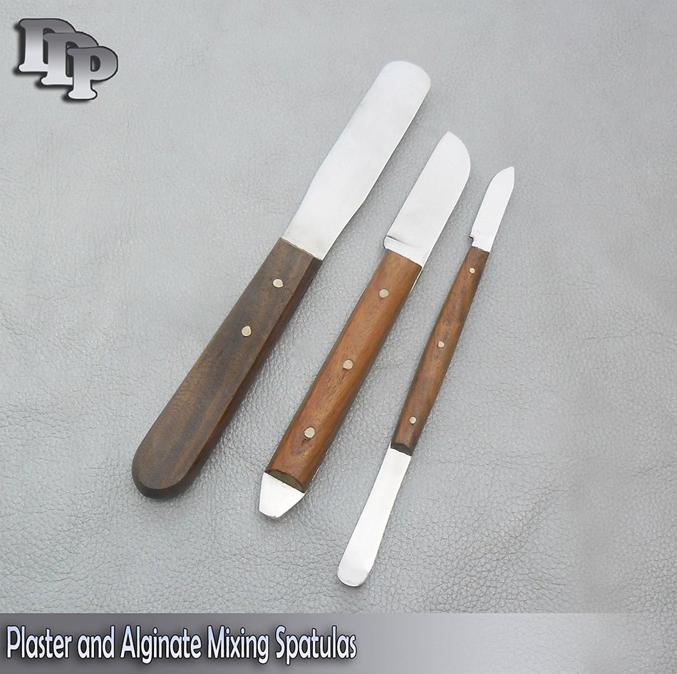 Plaster and Alginate Mixing Spat ulas, Set of 3, Lab Mixing