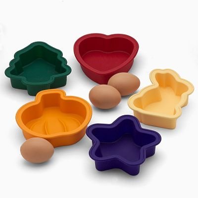 Kitchenaid 5 Piece Holiday Silicone Baking Molds