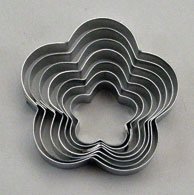 Oasis Supply 395686 Gum Paste Fondant 7-Piece Blossom Cutter Set, 1-Inch to 2-1/2-Inch