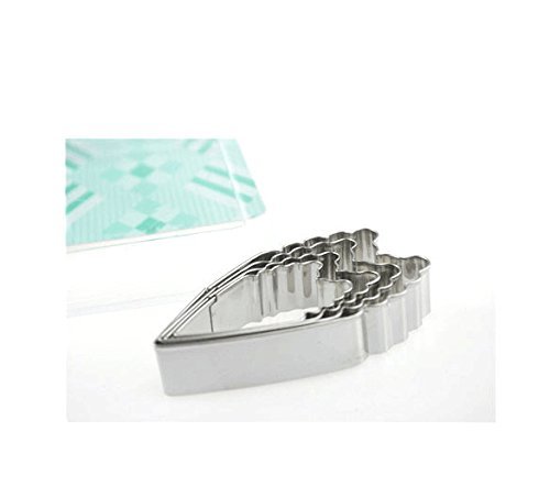Anyana 4pcs set Peony Flower Petals Stainless Steel Cookie Cutter Cake Mould Tool Kitchen Tool Sugar Paste Baking... N3