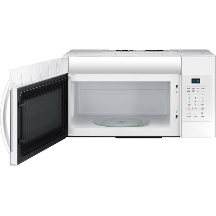 Samsung ME16H702SEW 1.6 Cu. Ft. 1000W Over-the-Range Microwave, White N3