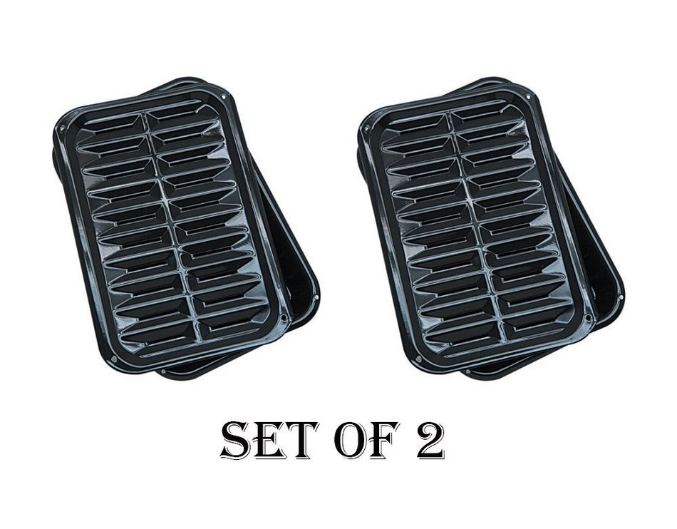 Range Kleen Porcelain Broiler Pan with Porcelain Grill