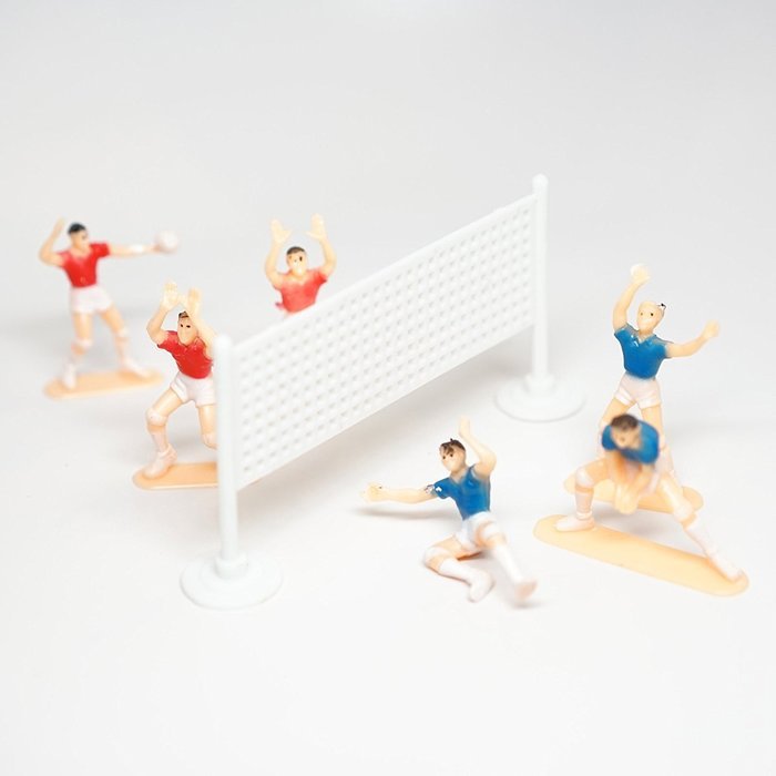 Volleyball Team Cake Topper (6 Players)