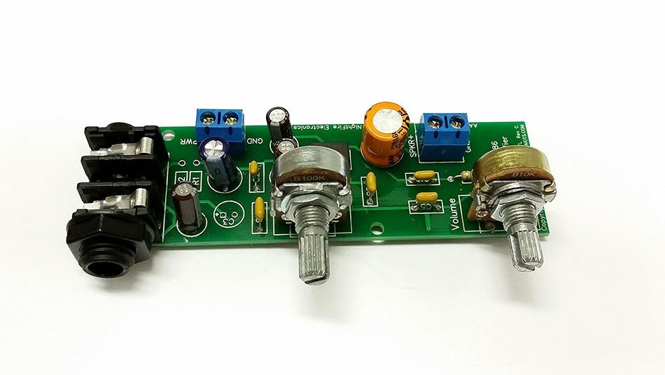 LM386 Audio Amplifier (1/4" headphone jack IN / 2 pin Out) N4